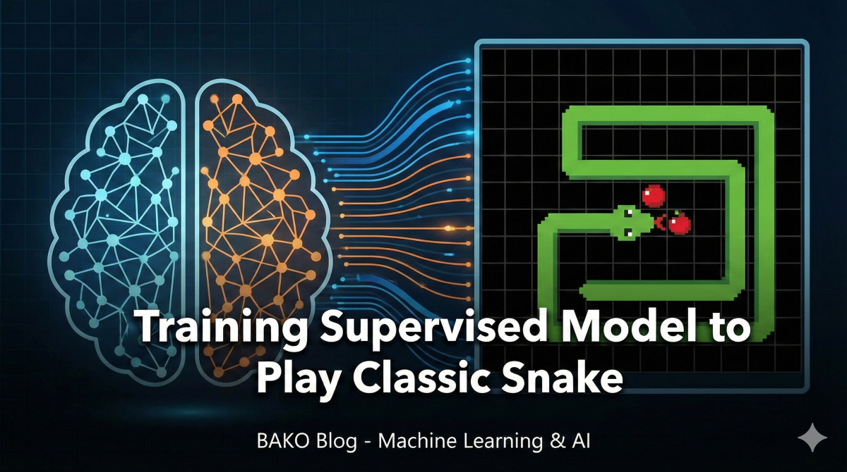 Training Supervised Model to Play Classic Snake Arcade