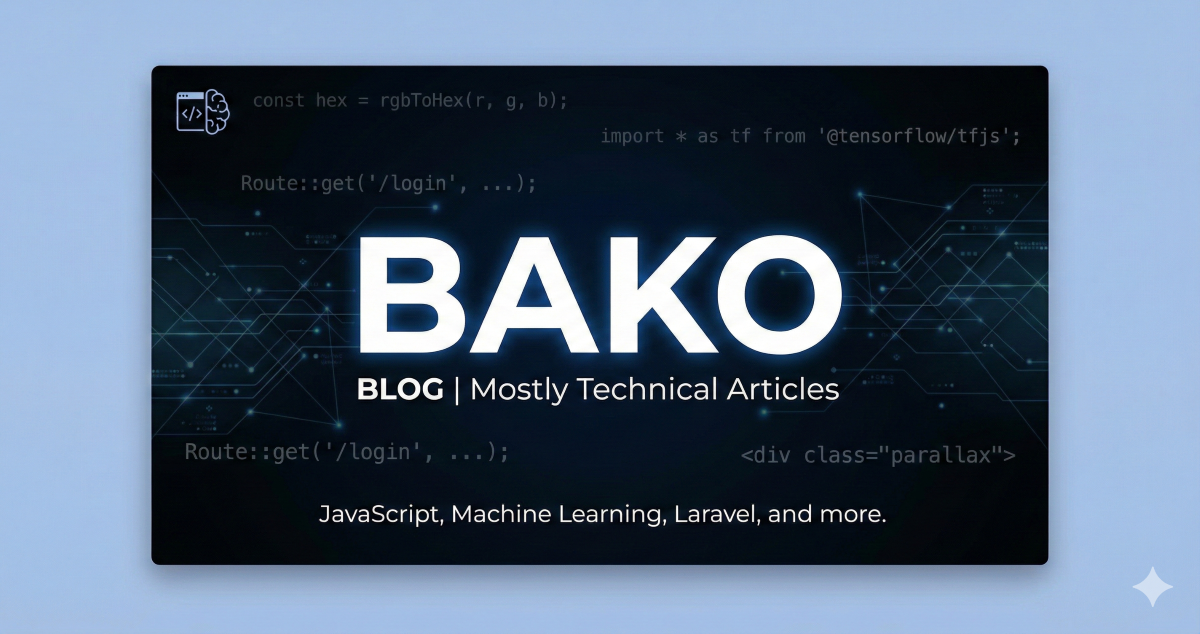 Welcome to BAKO Blog